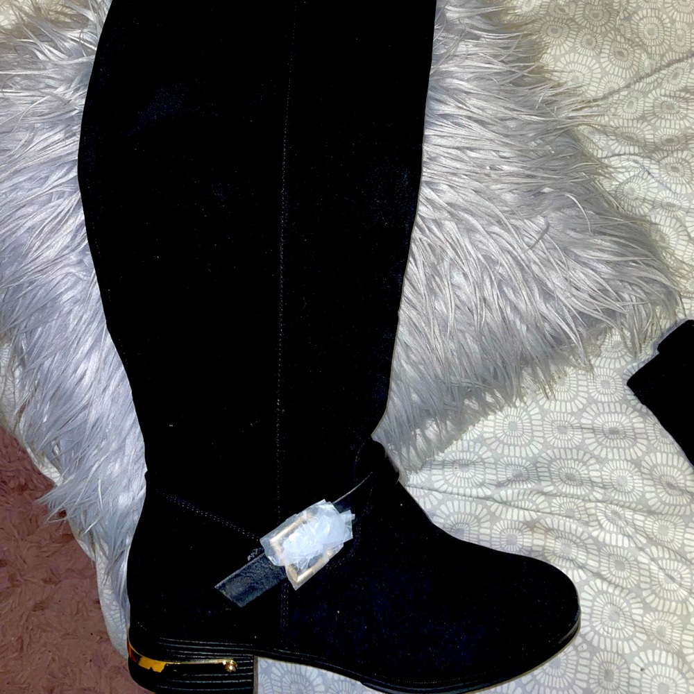 Black over the knee boots